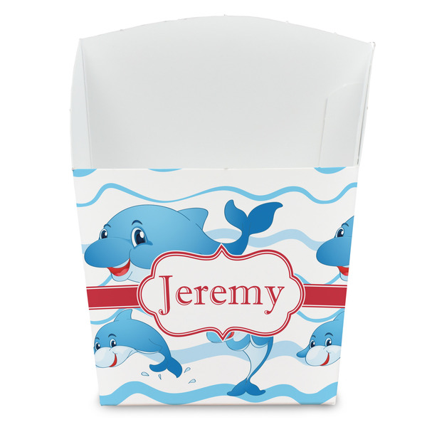 Custom Dolphins French Fry Favor Boxes (Personalized)