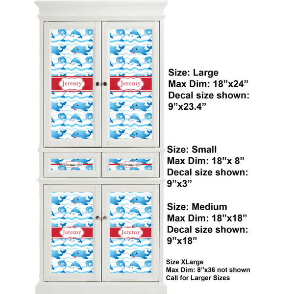 Dolphins Full Cabinet (Show Sizes)
