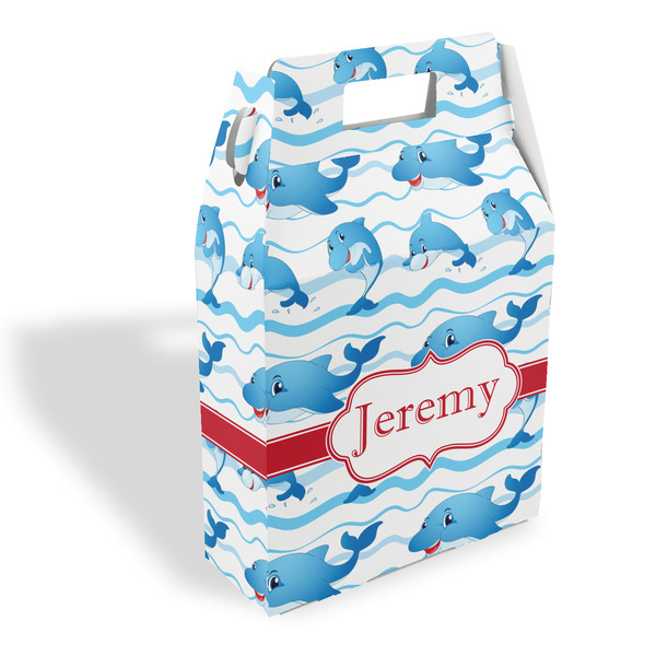 Custom Dolphins Gable Favor Box (Personalized)