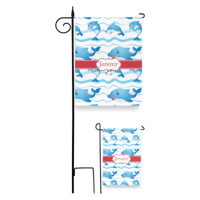 Dolphins Garden Flag (Personalized)