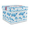 Dolphins Gift Boxes with Lid - Canvas Wrapped - Large - Front/Main