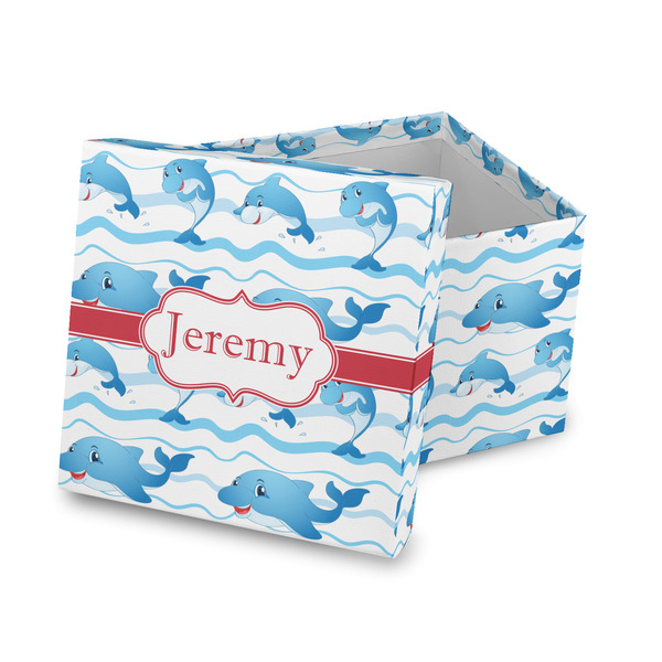 Custom Dolphins Gift Box with Lid - Canvas Wrapped (Personalized)