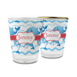 Dolphins Glass Shot Glass - 1.5 oz (Personalized)