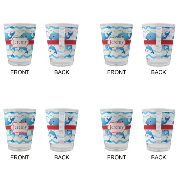 Dolphins Glass Shot Glass - Standard - Set of 4 - APPROVAL
