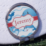 Dolphins Golf Ball Marker - Hat Clip