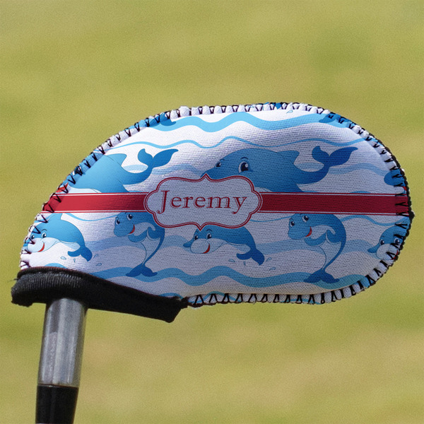 Custom Dolphins Golf Club Iron Cover (Personalized)