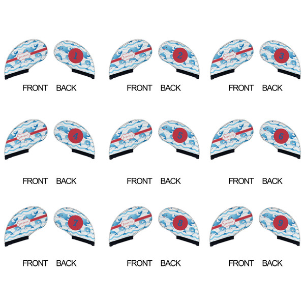 Dolphins Golf Club Covers - APPROVAL (set of 9)