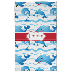 Dolphins Golf Towel - Poly-Cotton Blend - Large w/ Name or Text