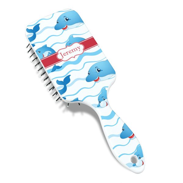 Dolphins Hair Brush - Angle View