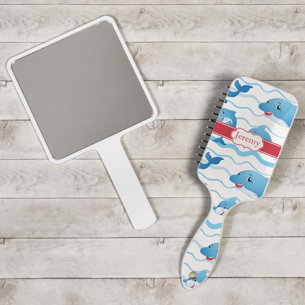 Dolphins Hair Brush - In Context