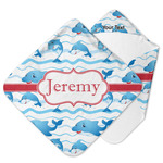 Dolphins Hooded Baby Towel (Personalized)