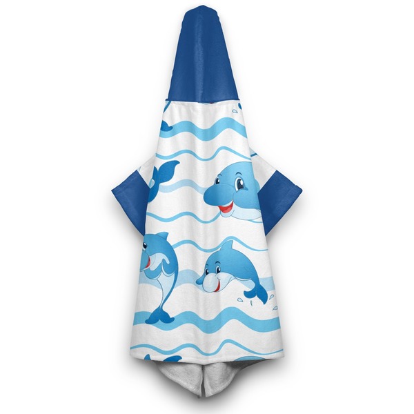 Dolphins Hooded Towel - Hanging