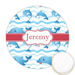 Dolphins Printed Cookie Topper - 2.5" (Personalized)