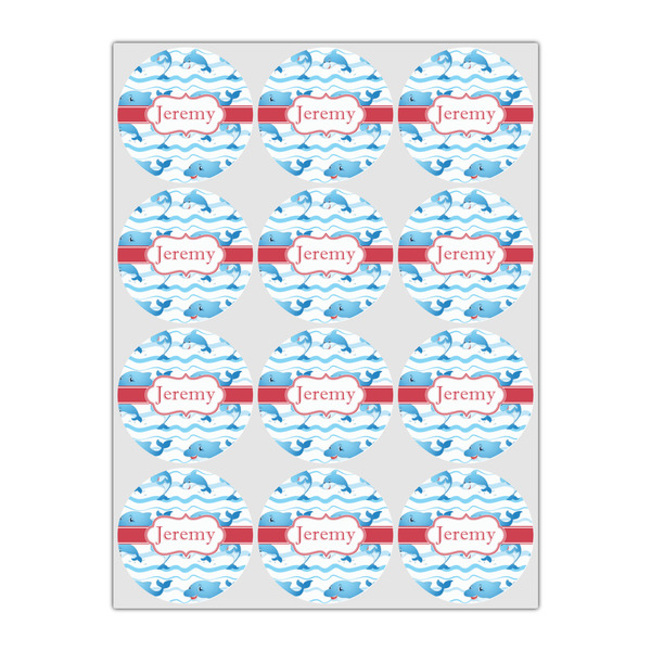 Dolphins Icing Circle - Small - Set of 12