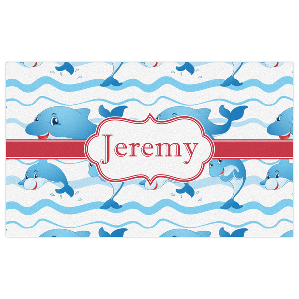 Dolphins Indoor / Outdoor Rug - 3'x5' - Front Flat