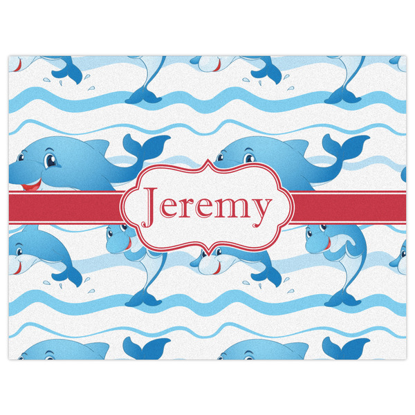 Dolphins Indoor / Outdoor Rug - 6'x8' - Front Flat