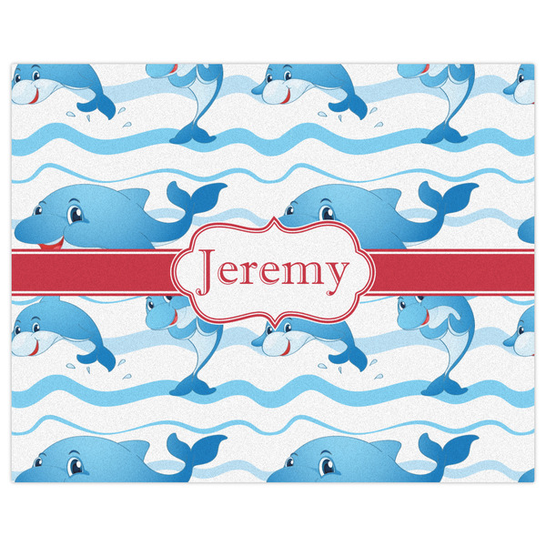 Dolphins Indoor / Outdoor Rug - 8'x10' - Front Flat