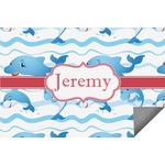 Dolphins Indoor / Outdoor Rug - 6'x8' w/ Name or Text