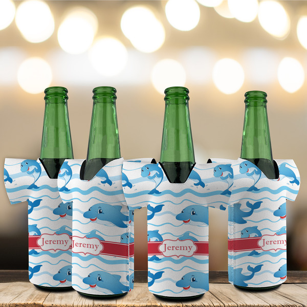 Dolphins Jersey Bottle Cooler - Set of 4 - LIFESTYLE