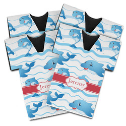 Dolphins Jersey Bottle Cooler - Set of 4 (Personalized)