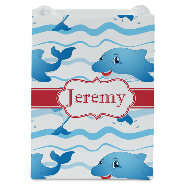 Dolphins Jewelry Gift Bag - Gloss - Front