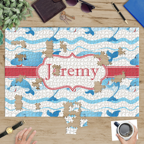 Dolphins Jigsaw Puzzle 1014 Piece - In Context