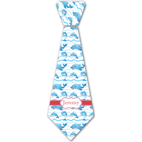 Custom Dolphins Iron On Tie - 4 Sizes w/ Name or Text