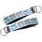 Dolphins Key-chain - Metal and Nylon - Front and Back