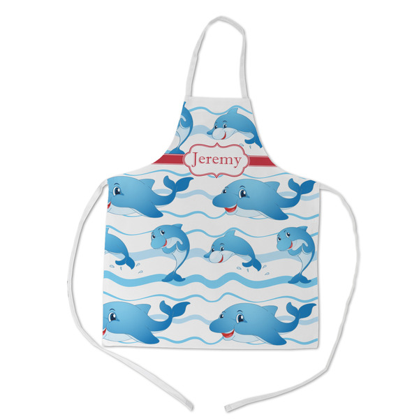 Custom Dolphins Kid's Apron - Medium (Personalized)