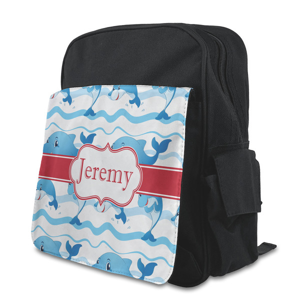 Custom Dolphins Preschool Backpack (Personalized)