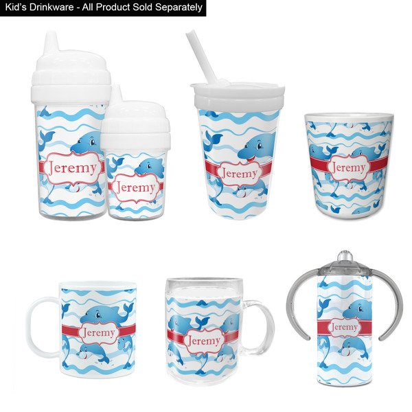 Dolphins Kid's Drinkware - Customized & Personalized