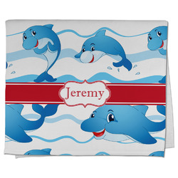 Dolphins Kitchen Towel - Poly Cotton w/ Name or Text