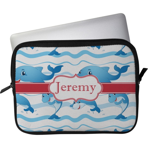 Custom Dolphins Laptop Sleeve / Case - 13" (Personalized)