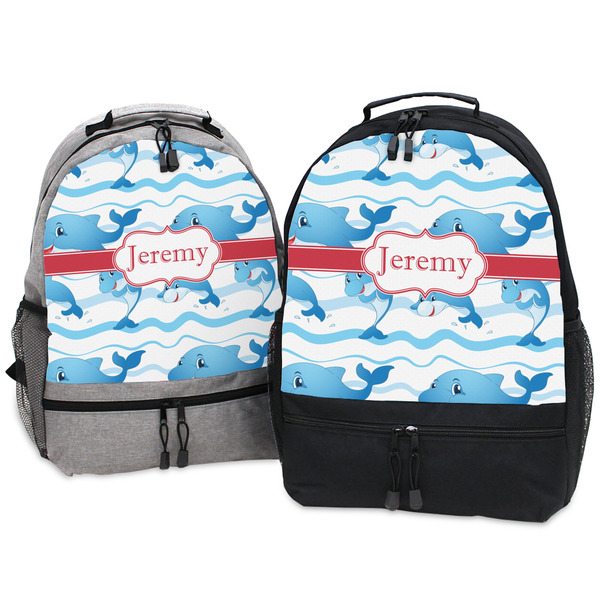 Dolphins Large Backpacks - Both
