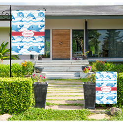 Dolphins Large Garden Flag - Single Sided (Personalized)