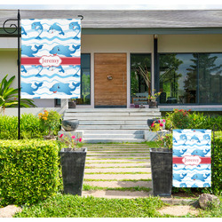 Dolphins Large Garden Flag - Double Sided (Personalized)