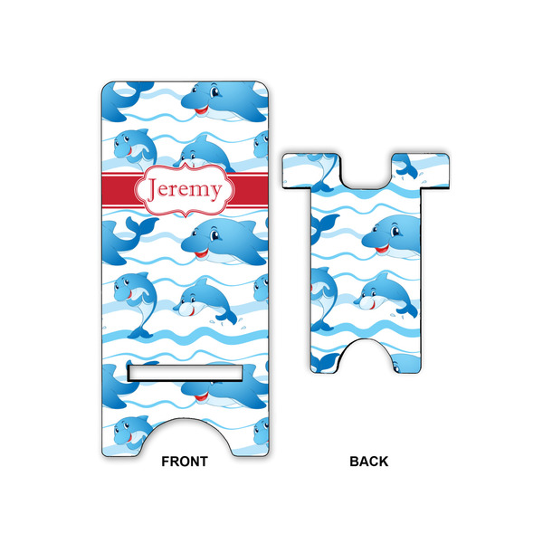 Dolphins Large Phone Stand - Front & Back