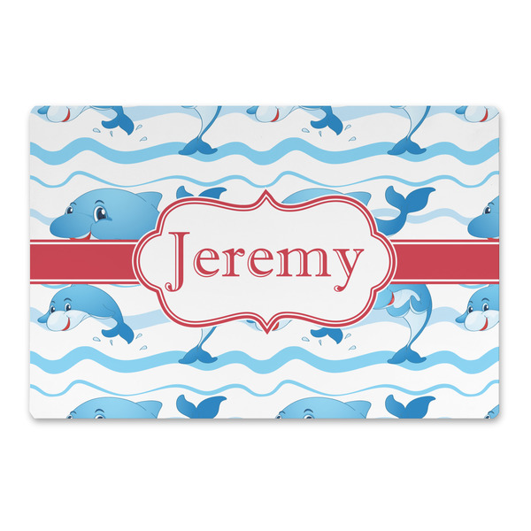 Custom Dolphins Large Rectangle Car Magnet (Personalized)