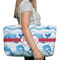Dolphins Large Rope Tote Bag - In Context View