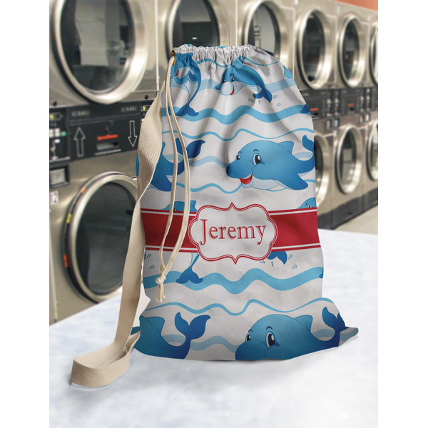 Dolphins Laundry Bag in Laundromat