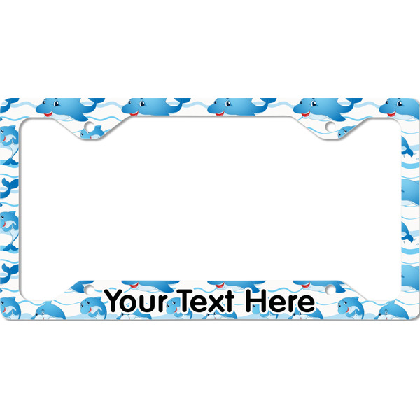 Custom Dolphins License Plate Frame - Style C (Personalized)