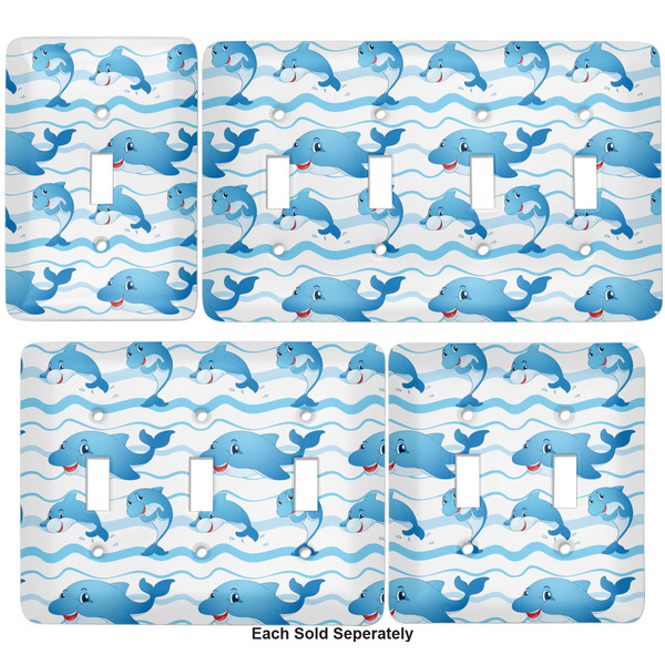 Dolphins Light Switch Covers all sizes