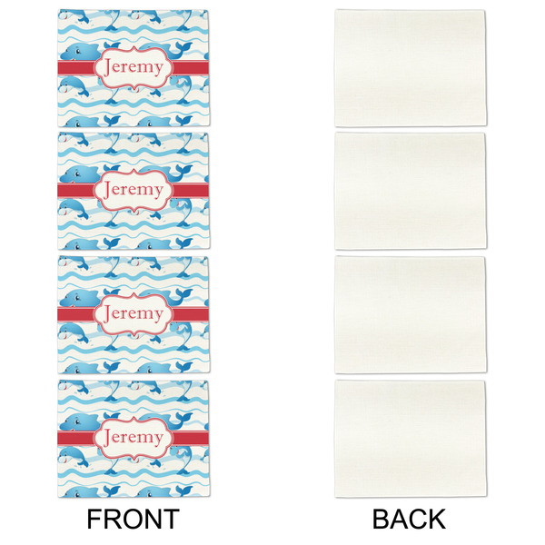 Dolphins Linen Placemat - APPROVAL Set of 4 (single sided)