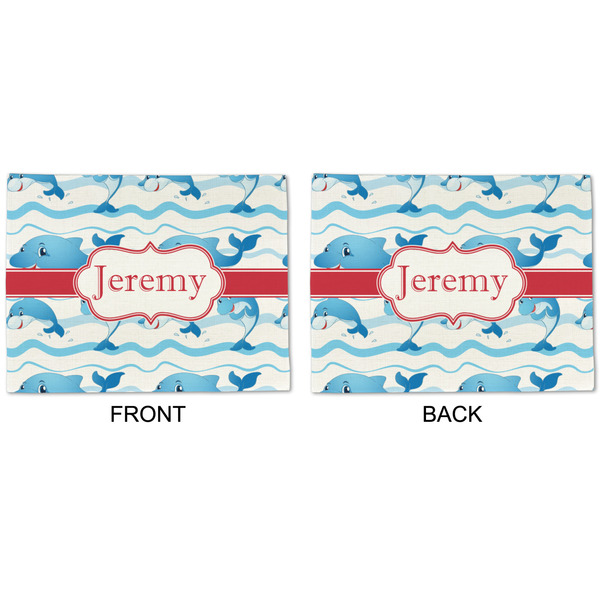 Dolphins Linen Placemat - APPROVAL (double sided)