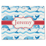 Dolphins Single-Sided Linen Placemat - Single w/ Name or Text