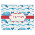 Dolphins Single-Sided Linen Placemat - Single w/ Name or Text