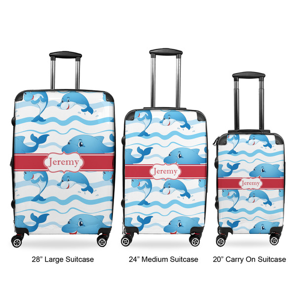 Dolphins Luggage Bags all sizes - With Handle