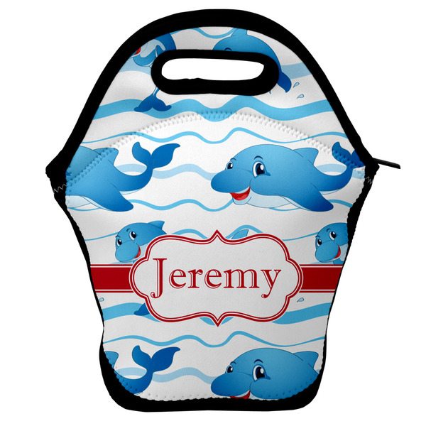 Custom Dolphins Lunch Bag w/ Name or Text