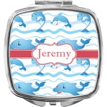 Dolphins Compact Makeup Mirror (Personalized)