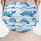 Dolphins Mask - Pleated (new) Front View on Girl